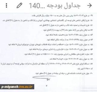 در لایحه بودجه سال 1400 برای احداث پروژه آموزشکده میانه ردیف اعتبار تخصیص داده شد